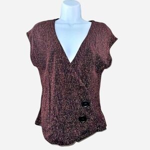 Elegant Black and Gold Women's Top